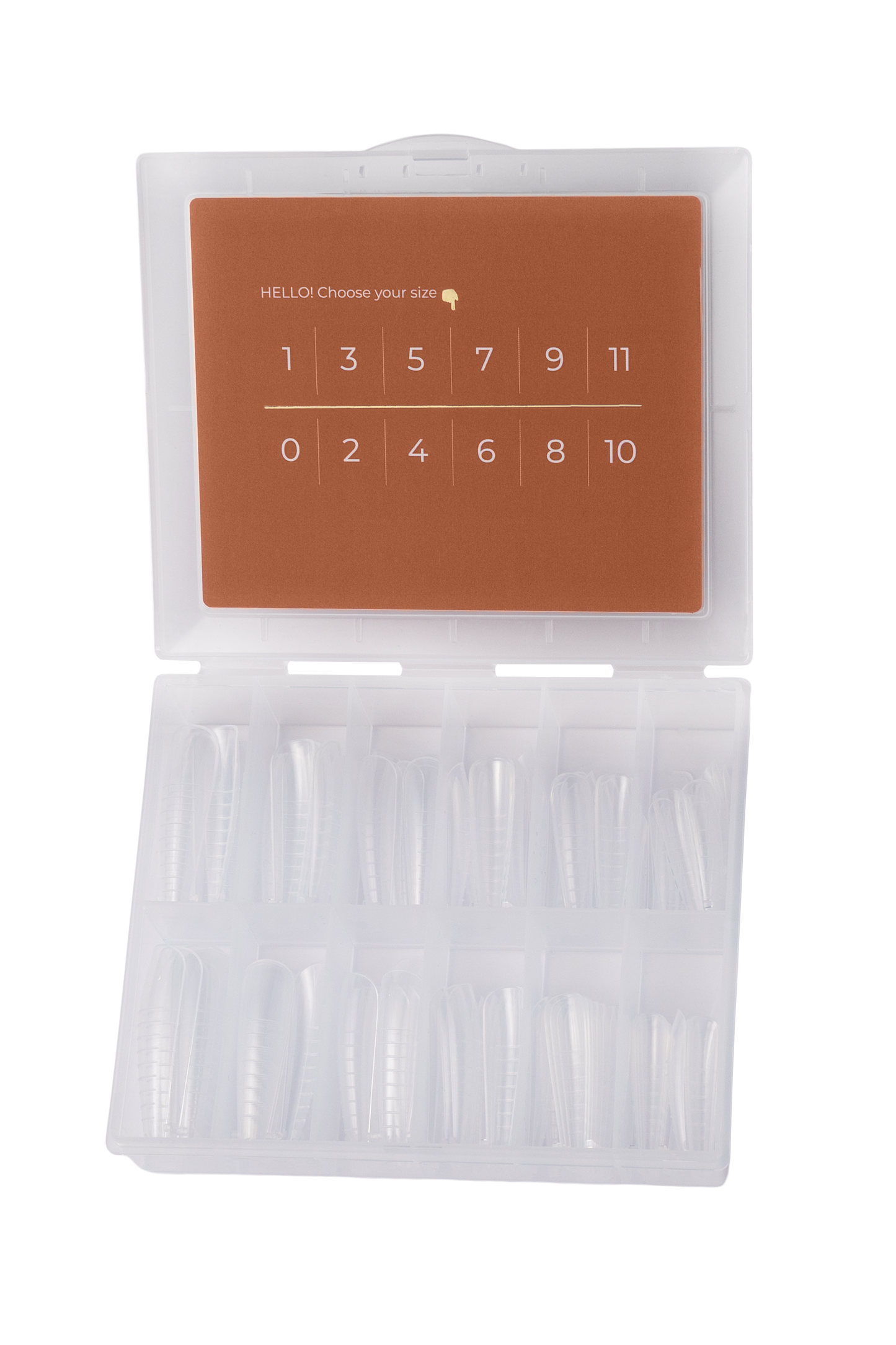 HEYLOVE Top nail forms, Ballerina, 120pc