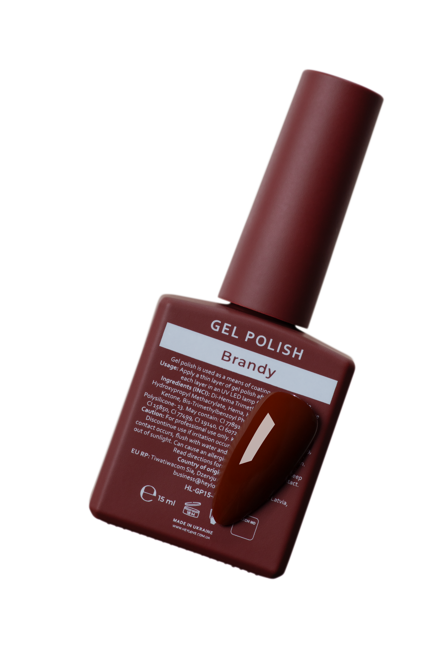 HEYLOVE. Gel Polish, BRANDY, 15 ml