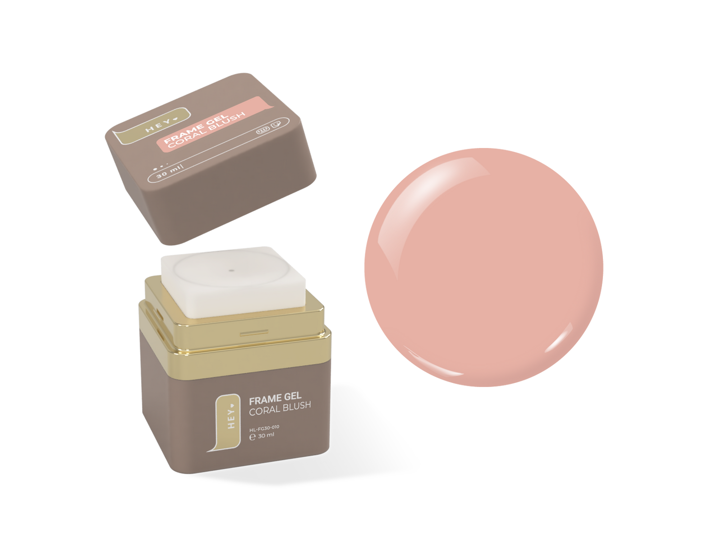 HEYLOVE. Frame Gel, CORAL BLUSH, 30 ml