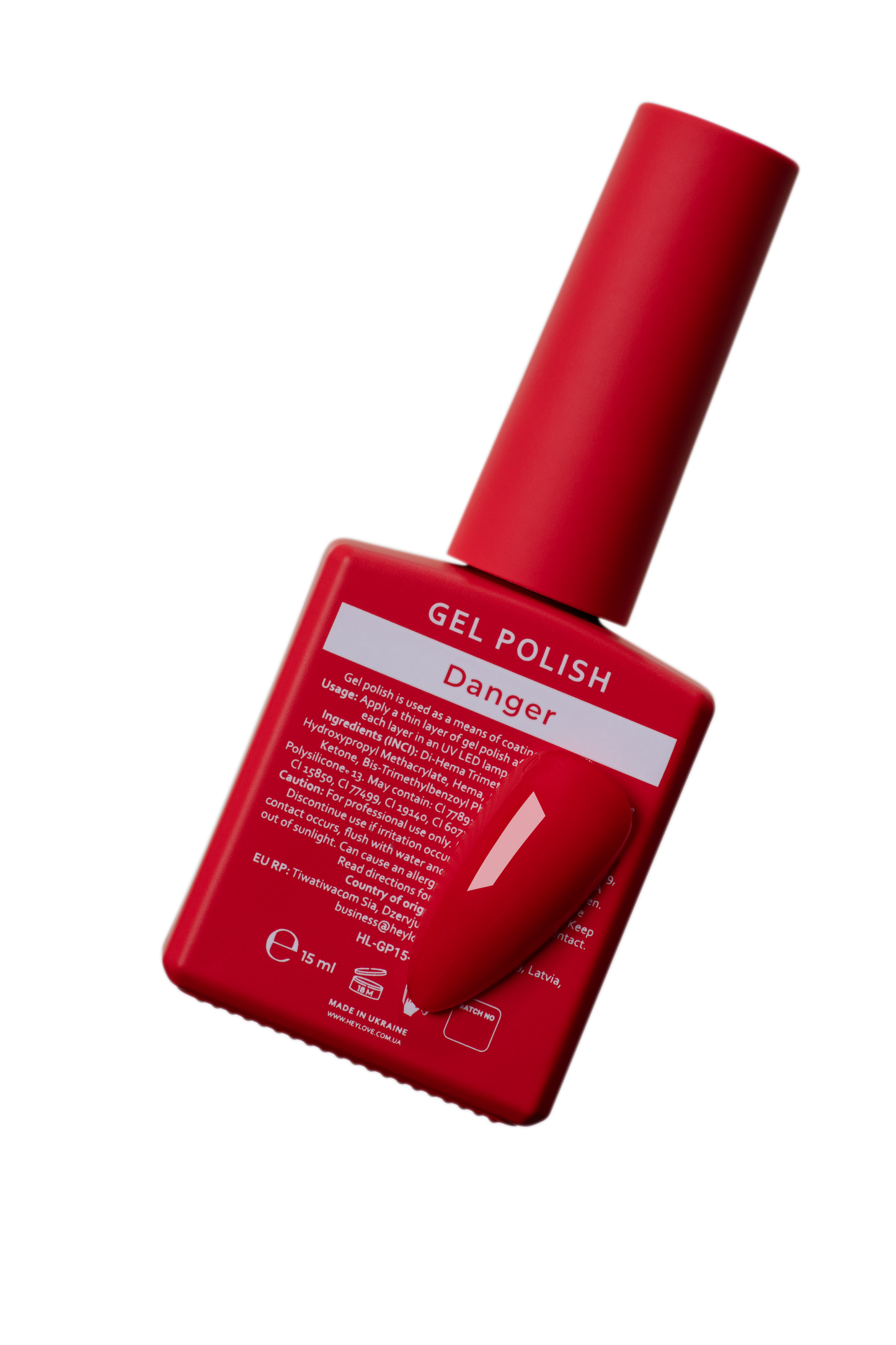 HEYLOVE. Gel Polish, DANGER, 15 ml