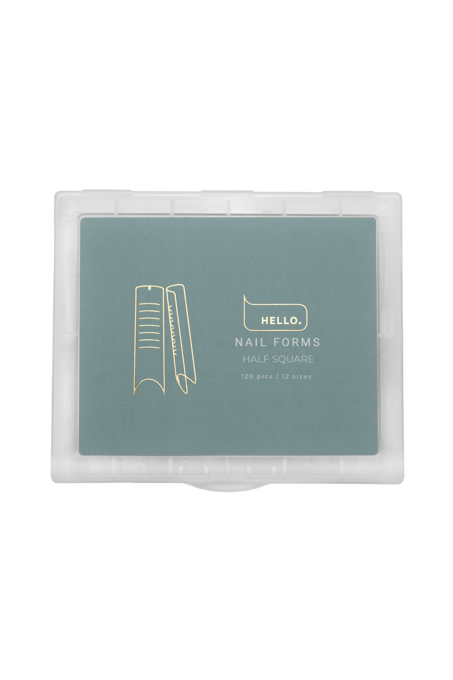 HEYLOVE Top nail forms, Half Square, 120pc
