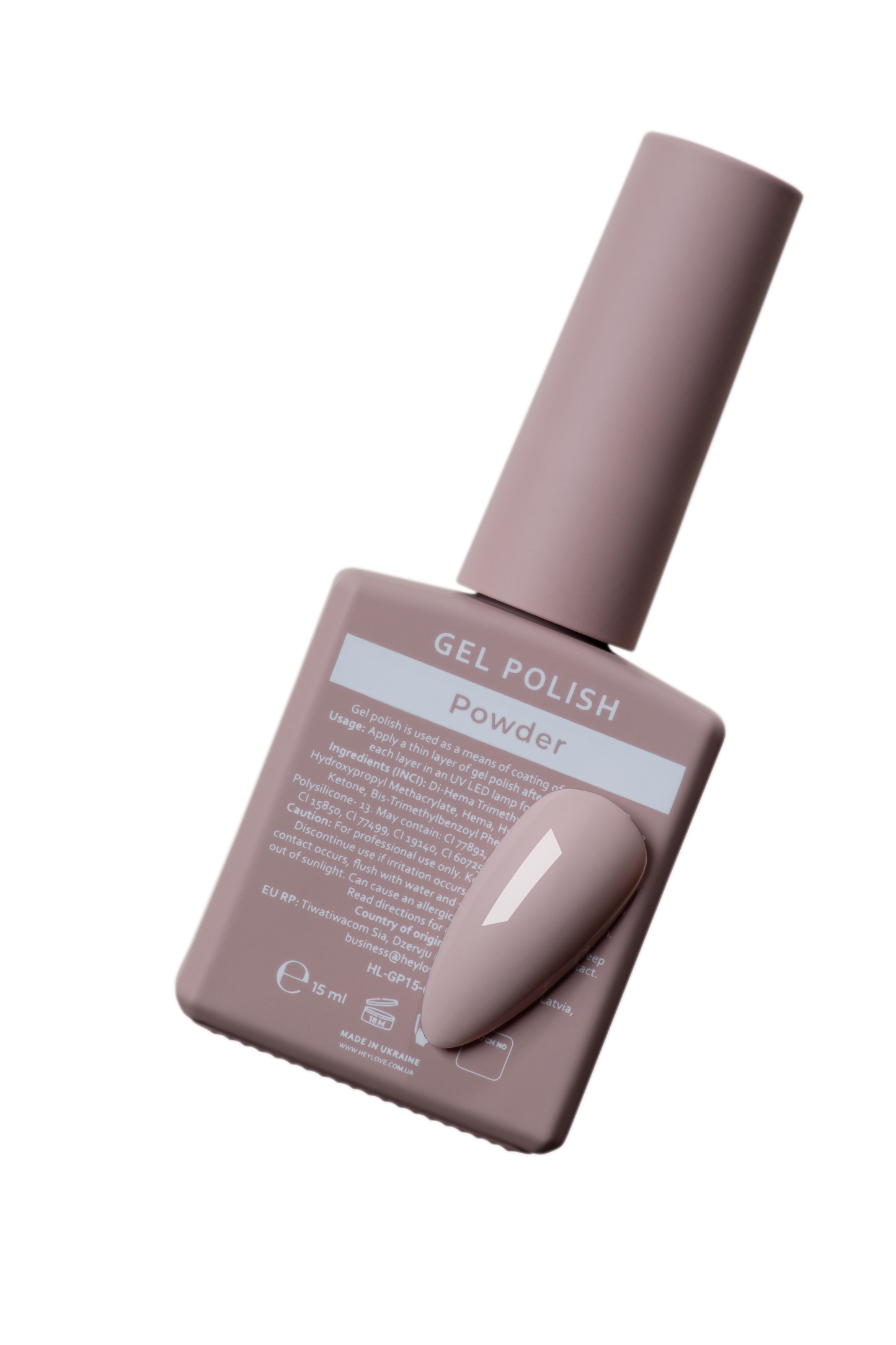 HEYLOVE. Gel Polish, POWDER, 15 ml