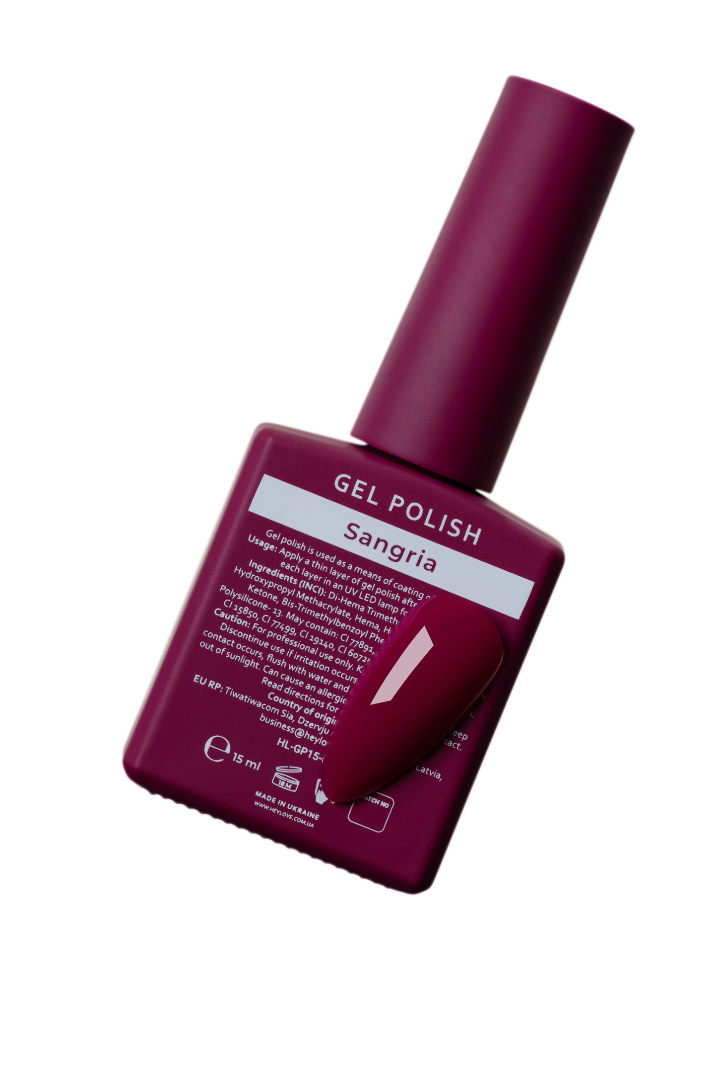 HEYLOVE. Gel Polish, SANGRIA, 15 ml