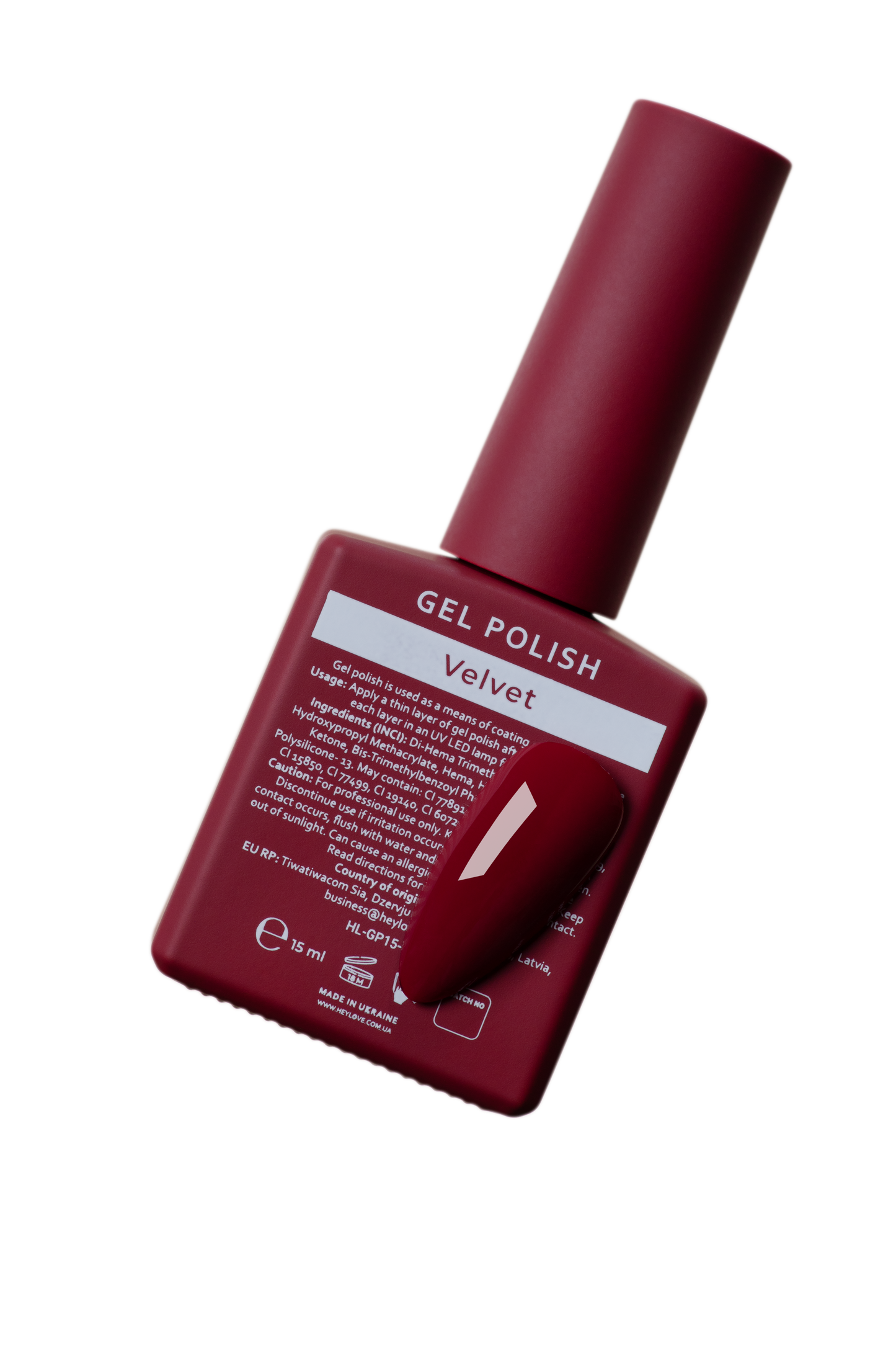 HEYLOVE. Gel Polish, VELVET, 15 ml