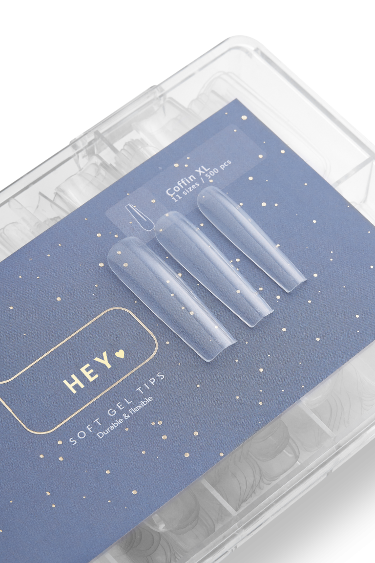 HEYLOVE Gel tips “Coffin XL”, 500 pcs