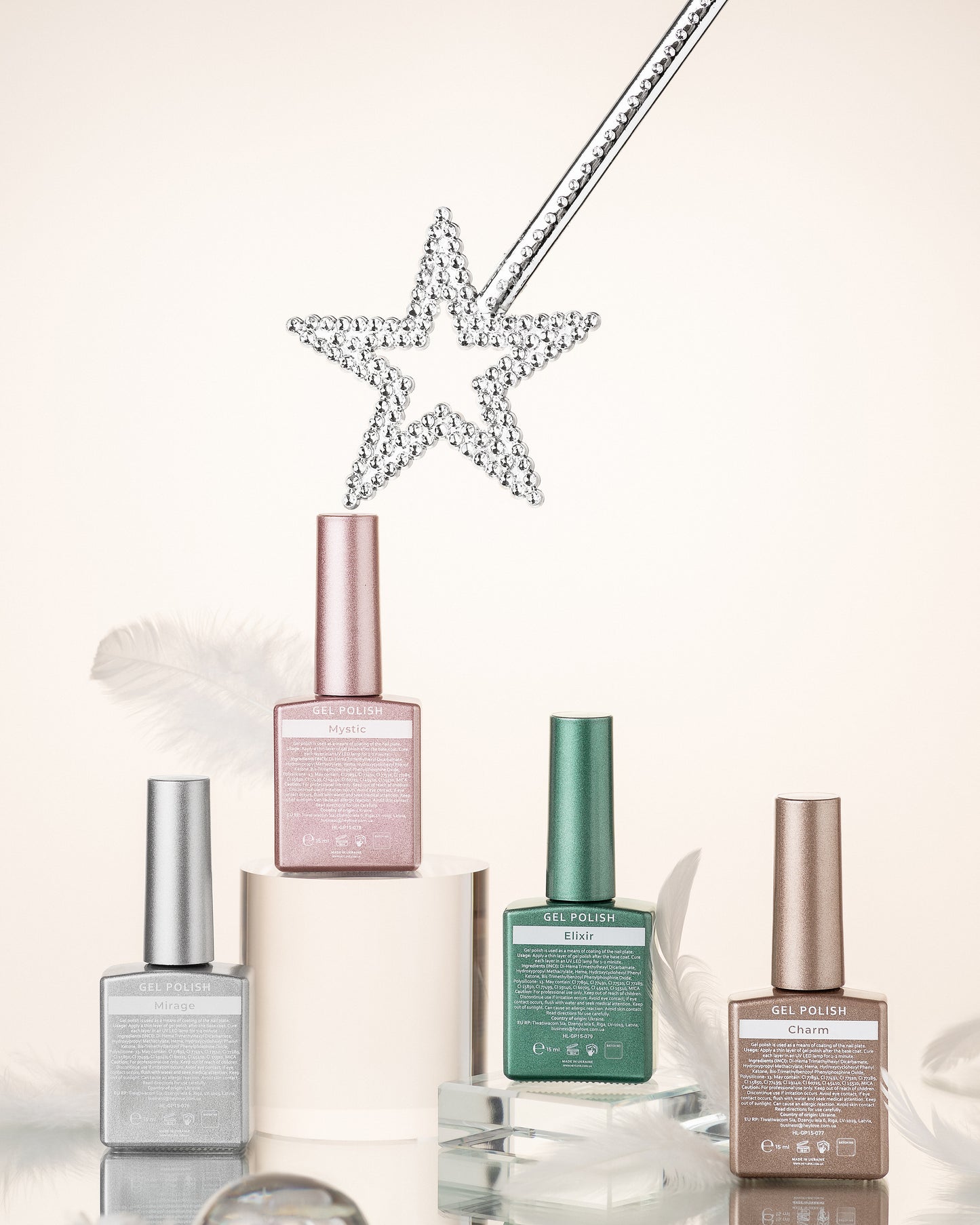 HEYLOVE. Cat's Eye Gel Polish, Fleece, 15 ml
