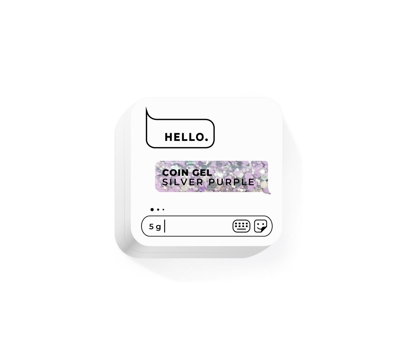 HEYLOVE Coin gel, SILVER PURPLE, 5 g