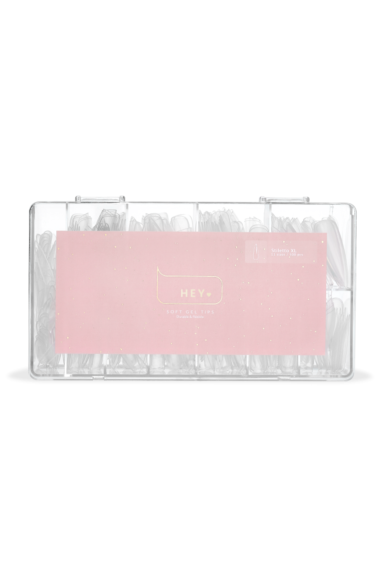 HEYLOVE Gel tips “Stiletto XL”, 500 pcs
