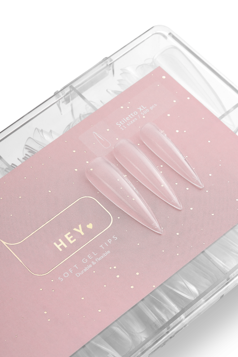 HEYLOVE Gel tips “Stiletto XL”, 500 pcs