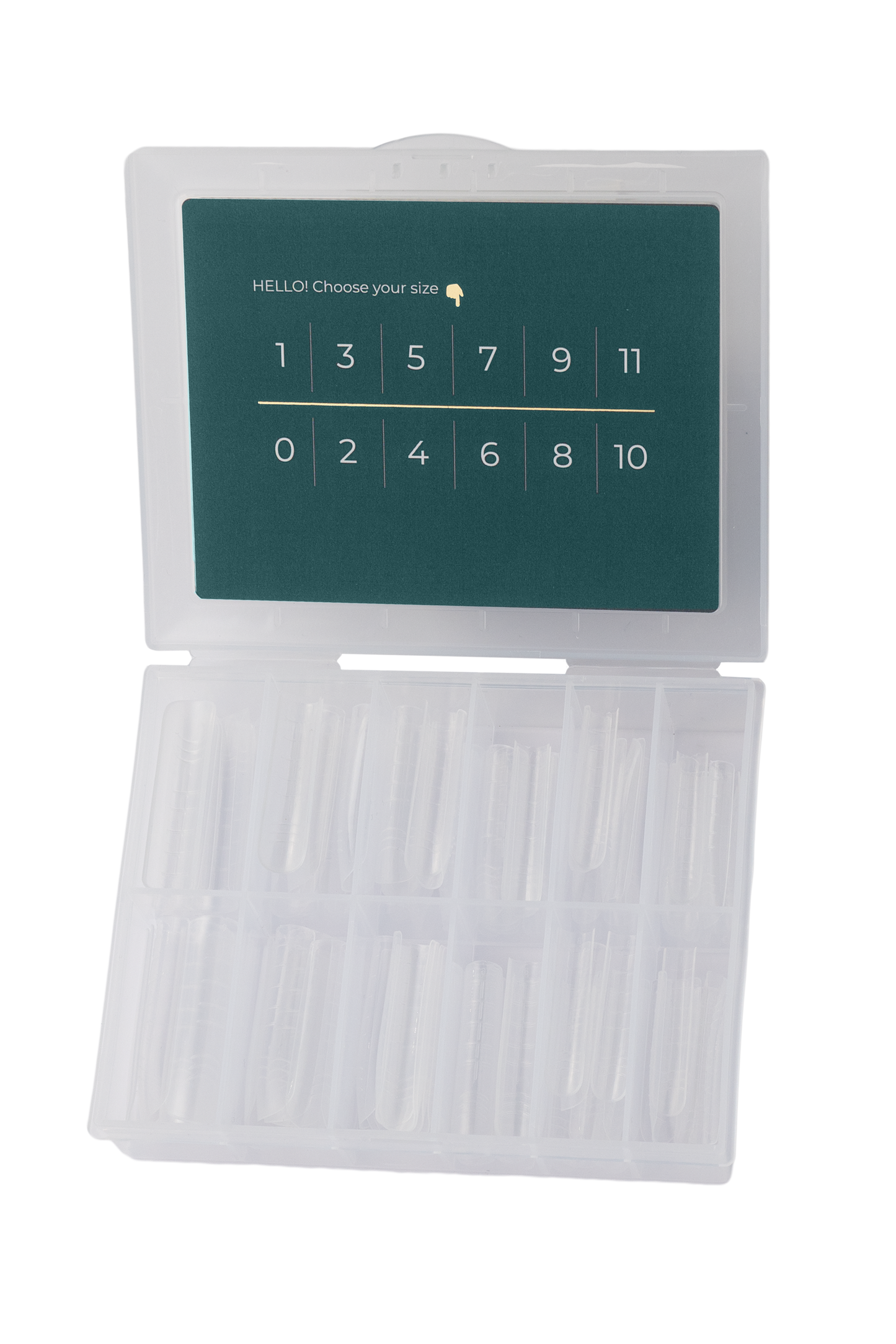 HEYLOVE Top nail forms, Square, 120pc