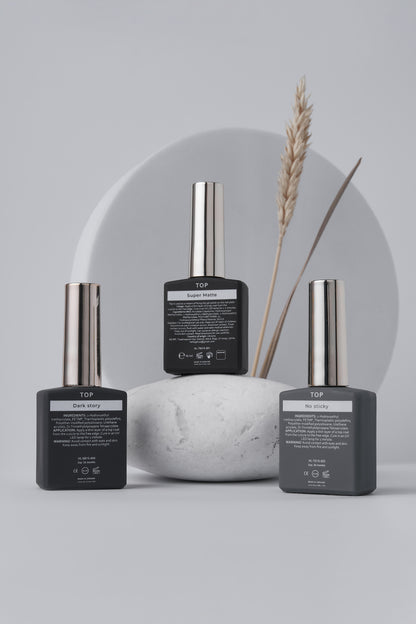HEYLOVE Silver Shimmer Top, 15 ml, No Sticky