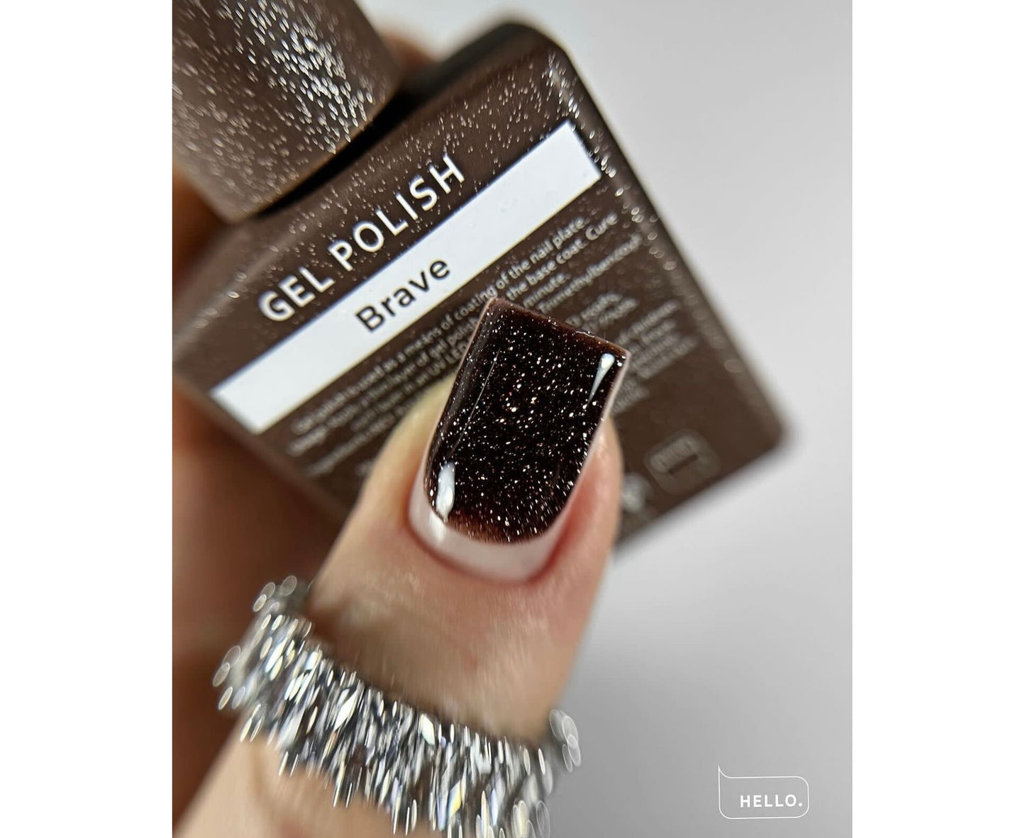HEYLOVE. Reflective Gel Polish, Gela laka BRAVE, 15 ml