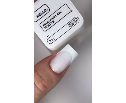 HEYLOVE. Solid paint gel, WHITE, 5 g