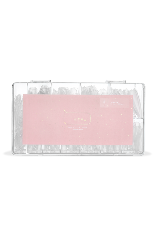 HEYLOVE Gel tips “Stiletto XL”, 500 pcs